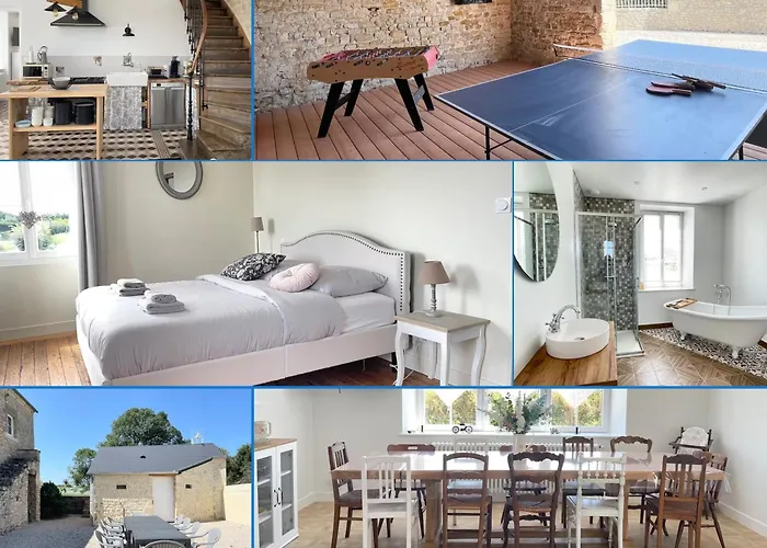 La Clairiere Maison Spacieuse Rénovée Joliment Décorée Confort 12 P 2 Sdb 2 Wc Grand Jardin Clos, Belle Terrasse Aménagée, Parking Privatif, Ping Pong Baby Foot Proche Omaha Et Bayeux, Chiens Bienvenus * Crouay